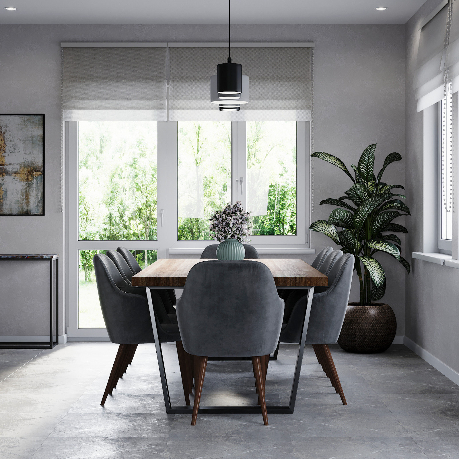 Кухня-гостиная в загородном доме в п. Волочаевка