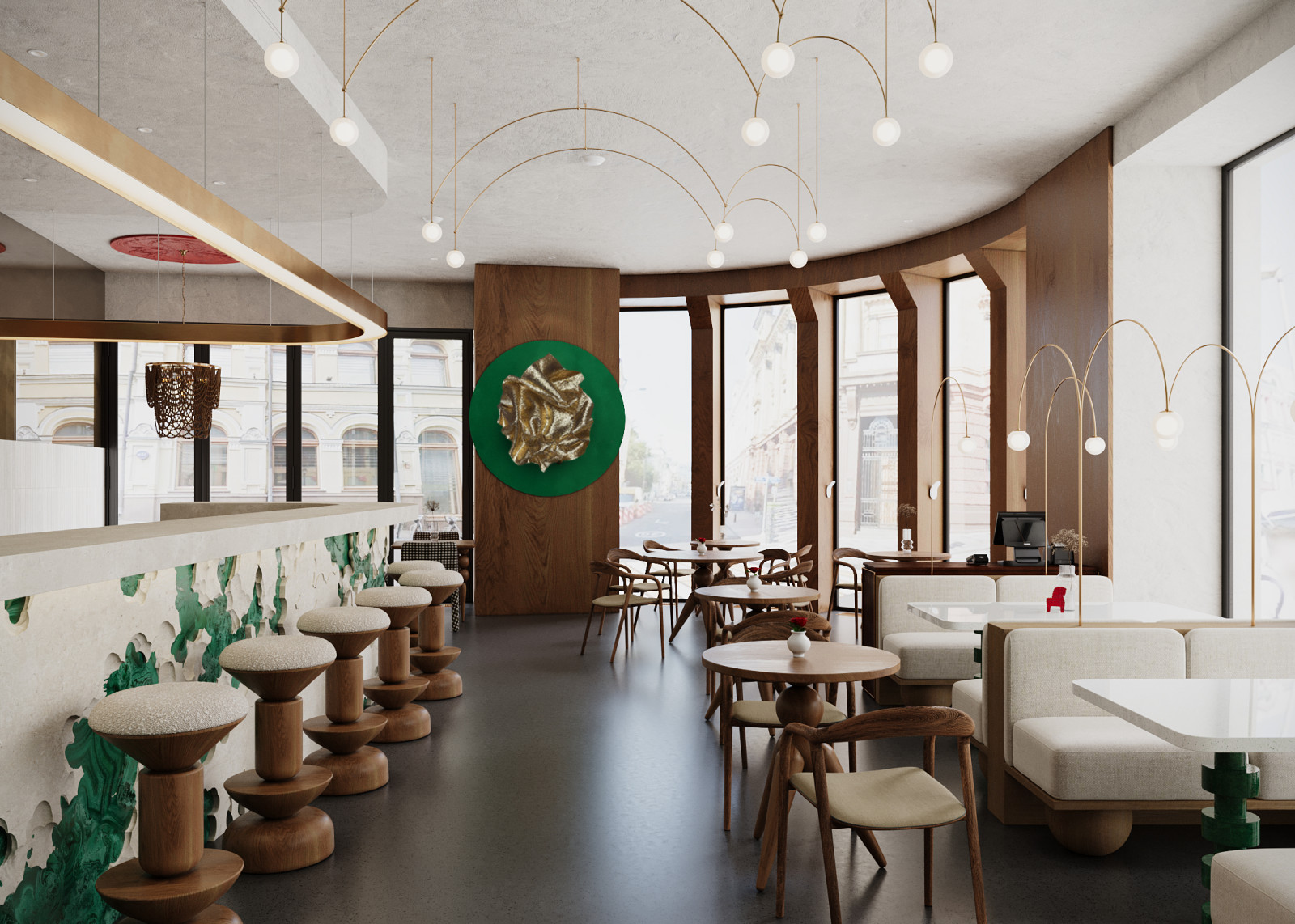 Обложка проекта: Дизайн интерьера кафе в Москве