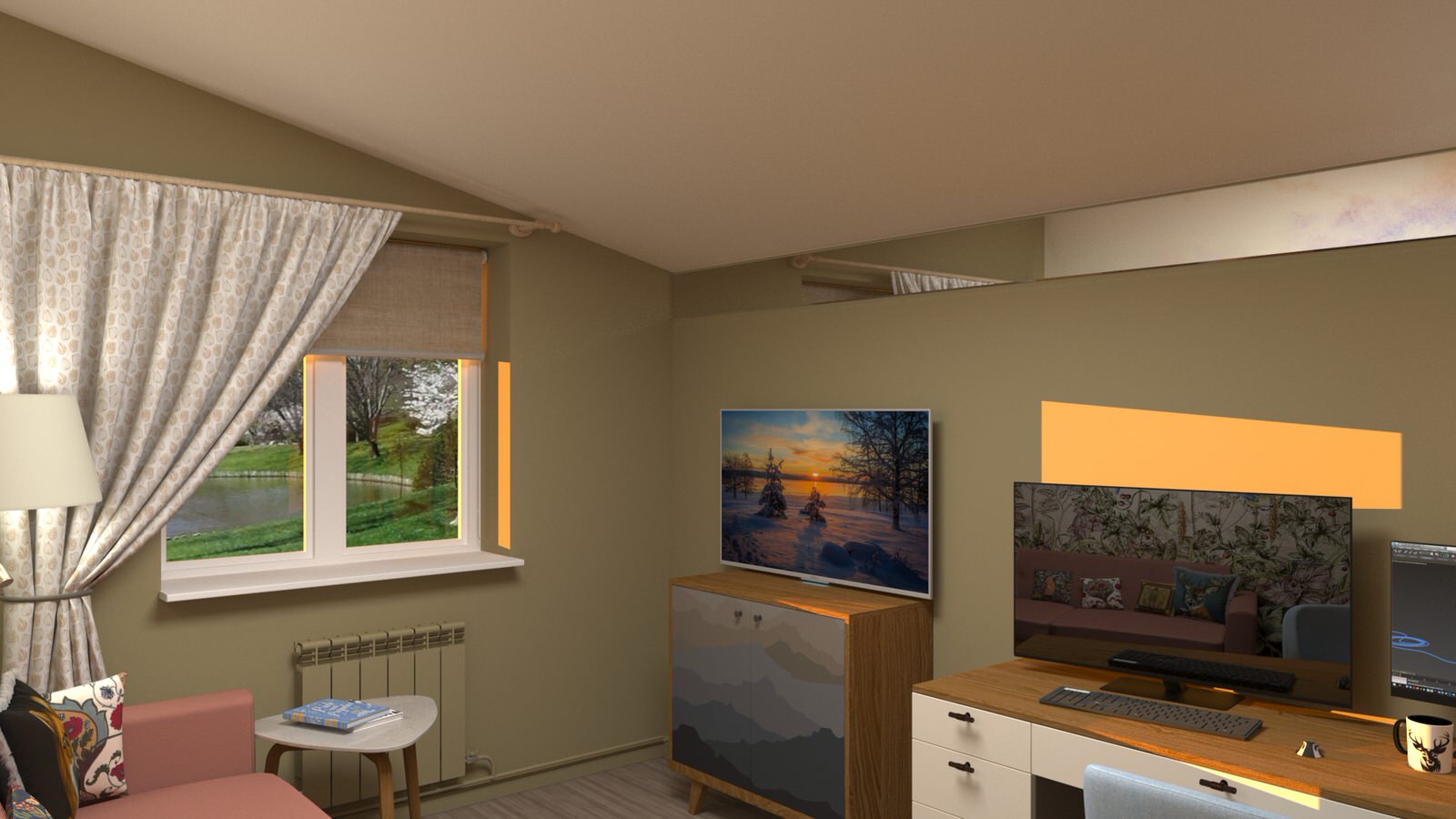 Кабинет загородного дома