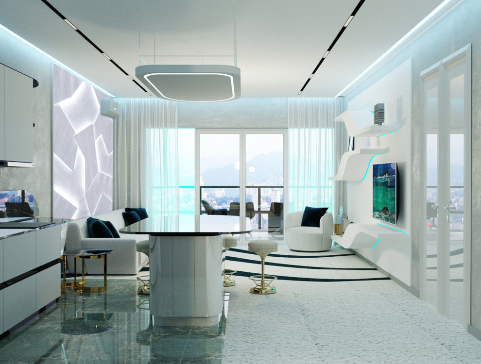 Обложка проекта: Белая гостиная