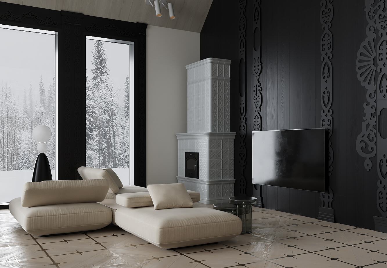 Загородный дом в Новом Русском стиле