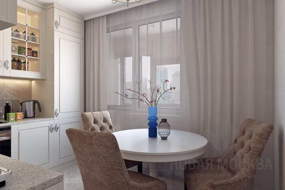 Дизайн-проект двухкомнатной квартиры 55,5 кв.м. в ЖК «Москва и область»