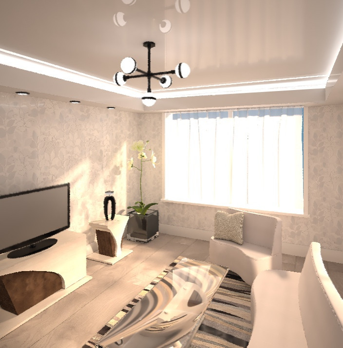 Обложка проекта: Дизайн интерьера в гостиной с маленькой площадью