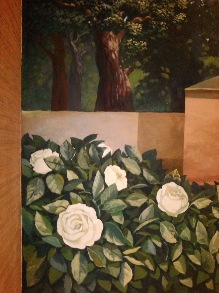 Панно в комнате отдыха загородного дома