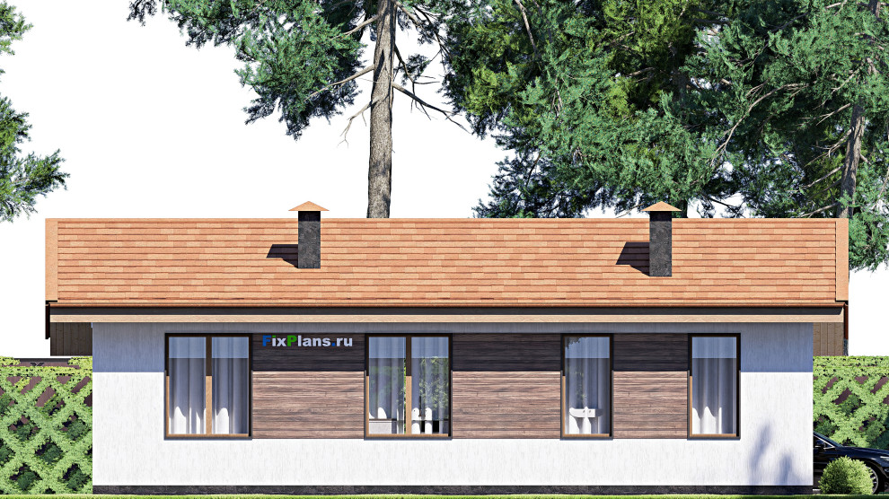 Проект одноэтажного дома 12х9м S90м2 F-17243