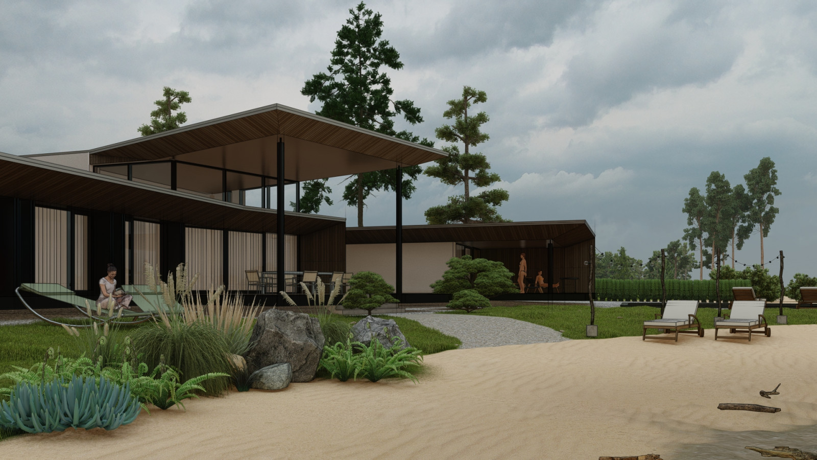 Роскошная дача на реке Мёша