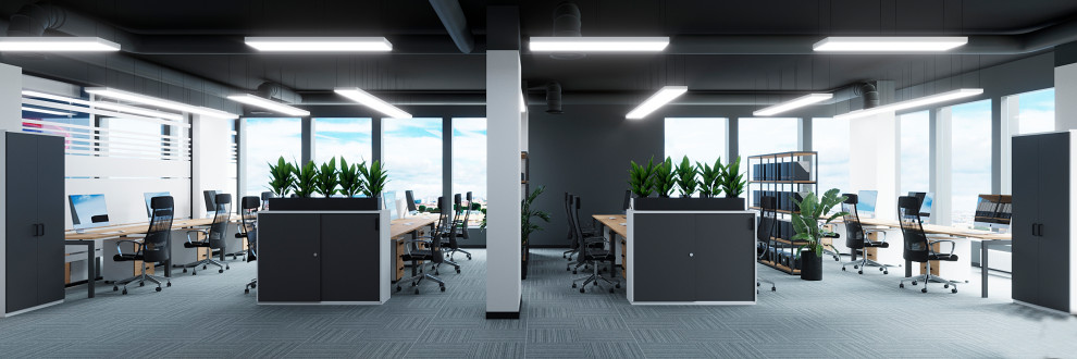 Интерьер офиса компании "ВЕЗА" в бизнес-центре Neboplaza в г. Екатеринбурге