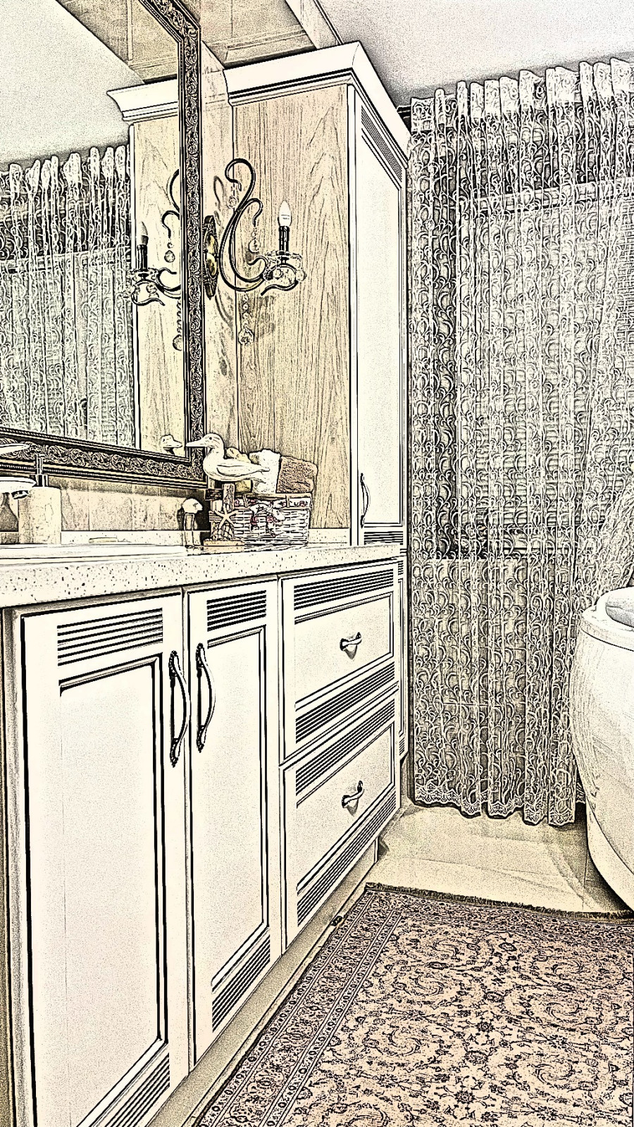 эскиз ванной комнаты