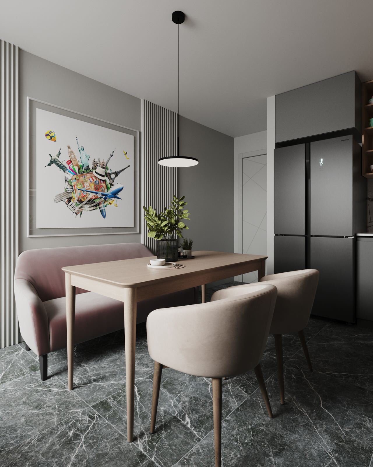 Дизайн проект квартиры 87м