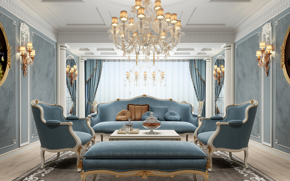 Обложка проекта: Гостиная в классическом стиле