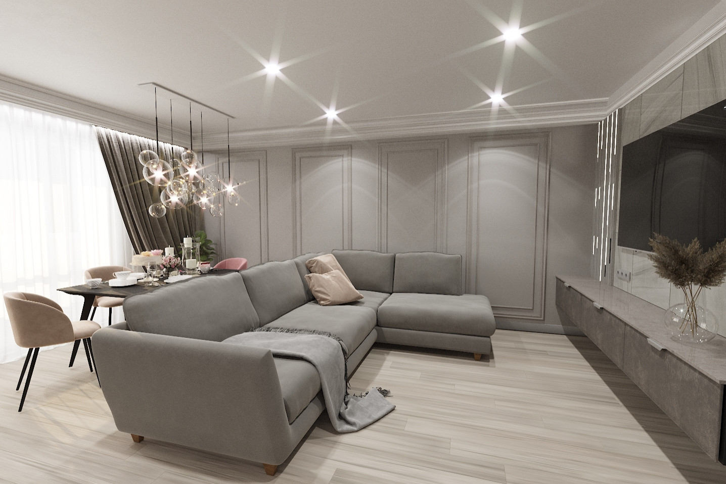 Трехкомнатная квартира в ЖК "Серебряный бор"