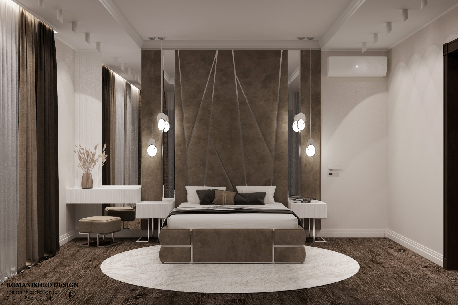 Обложка проекта: Визуализация спальни в Приобском