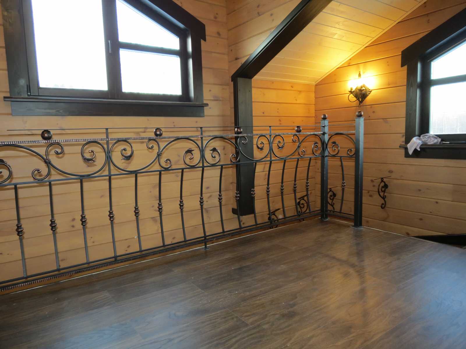 кованое ограждение лестницы