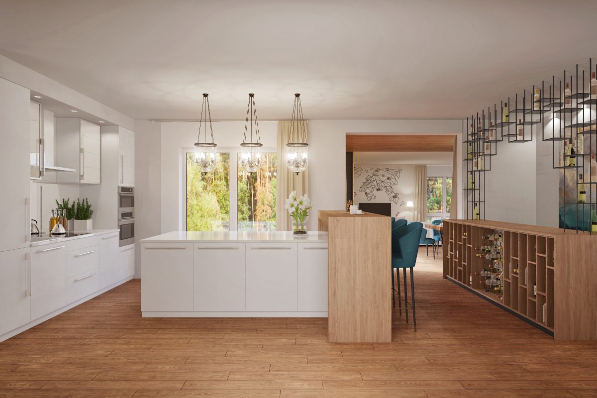 Дом в лесу для постоянного проживания.