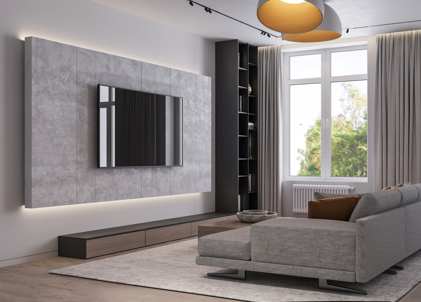 Современный интерьер квартиры для молодого человека