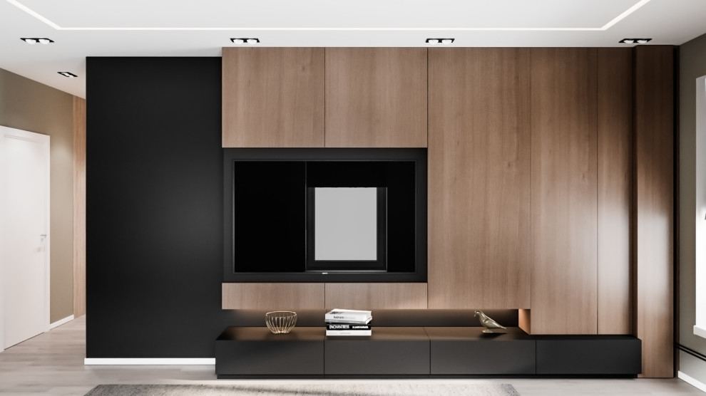 Дизайн проект квартиры в Москве в современном стиле (Варшавское шоссе, 2019)