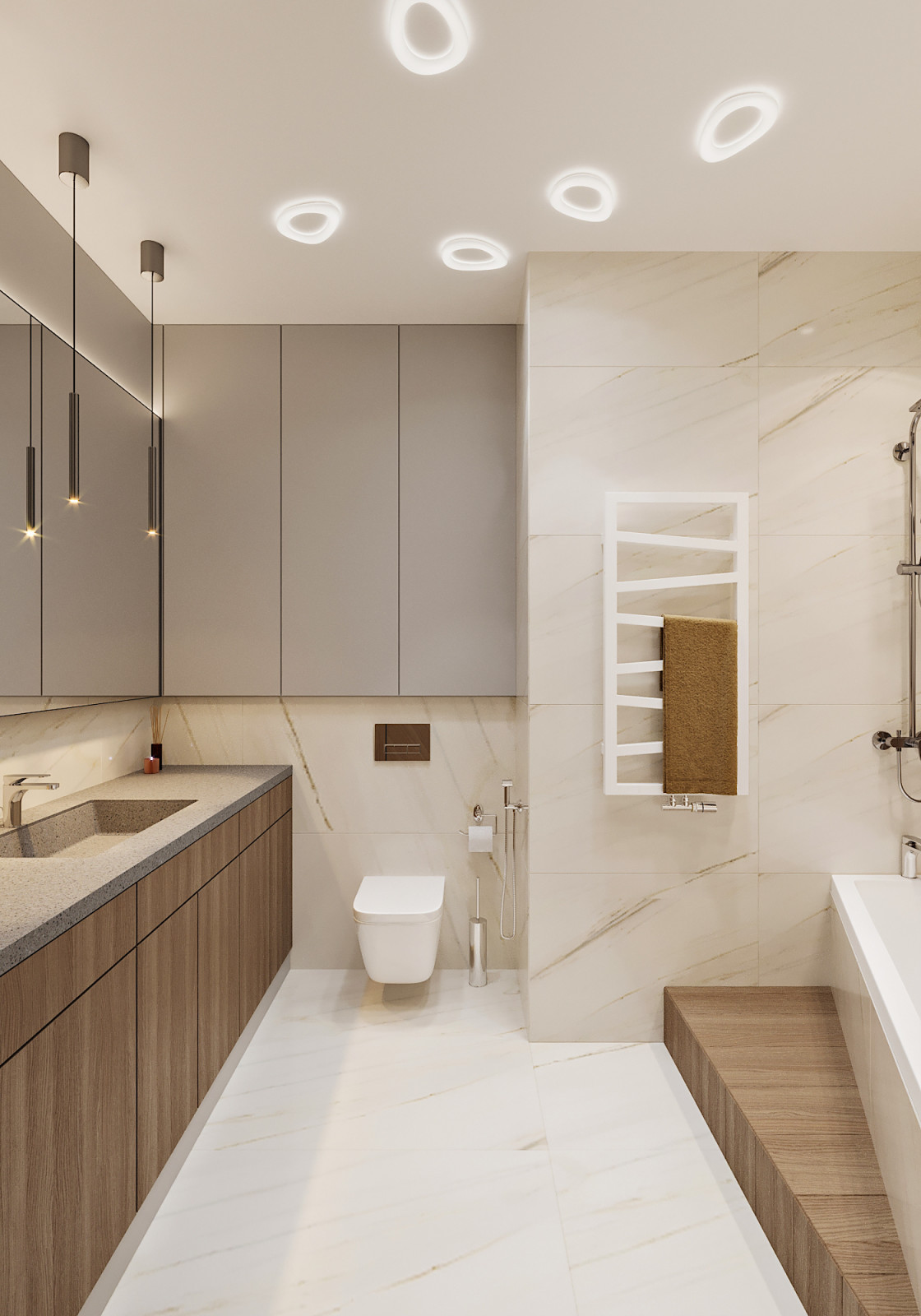 Европейский минимализм. Ванная.