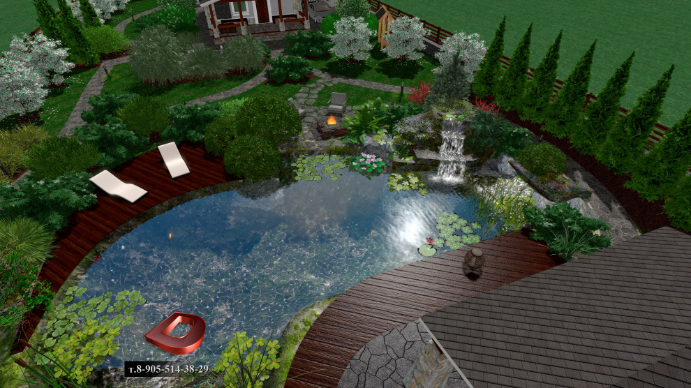 Проект ландшафтного дизайна участка 20 соток,