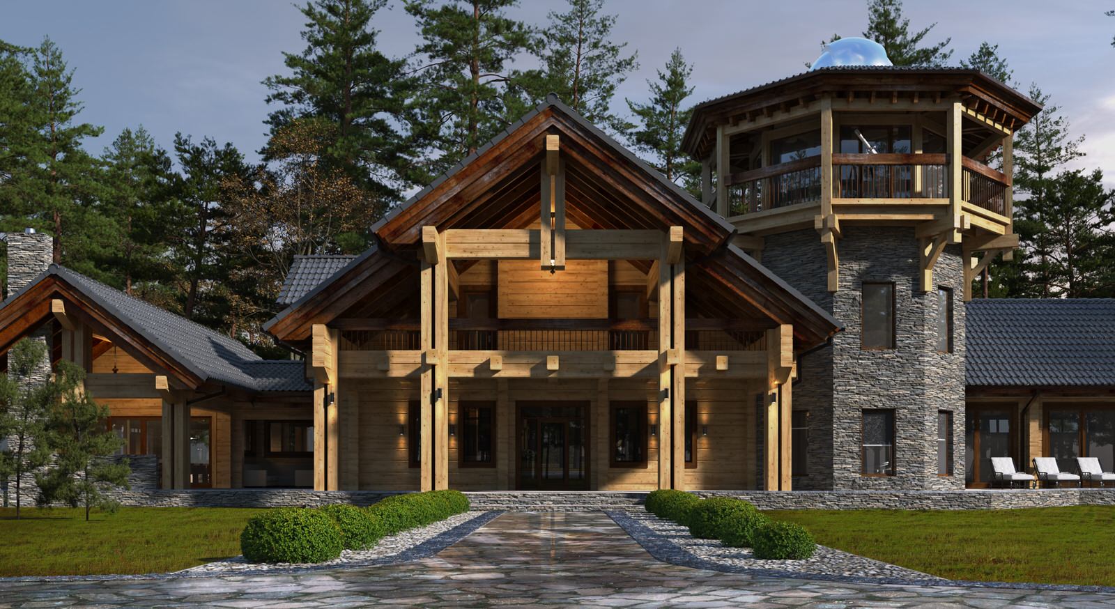 Современная усадьба в классическом стиле