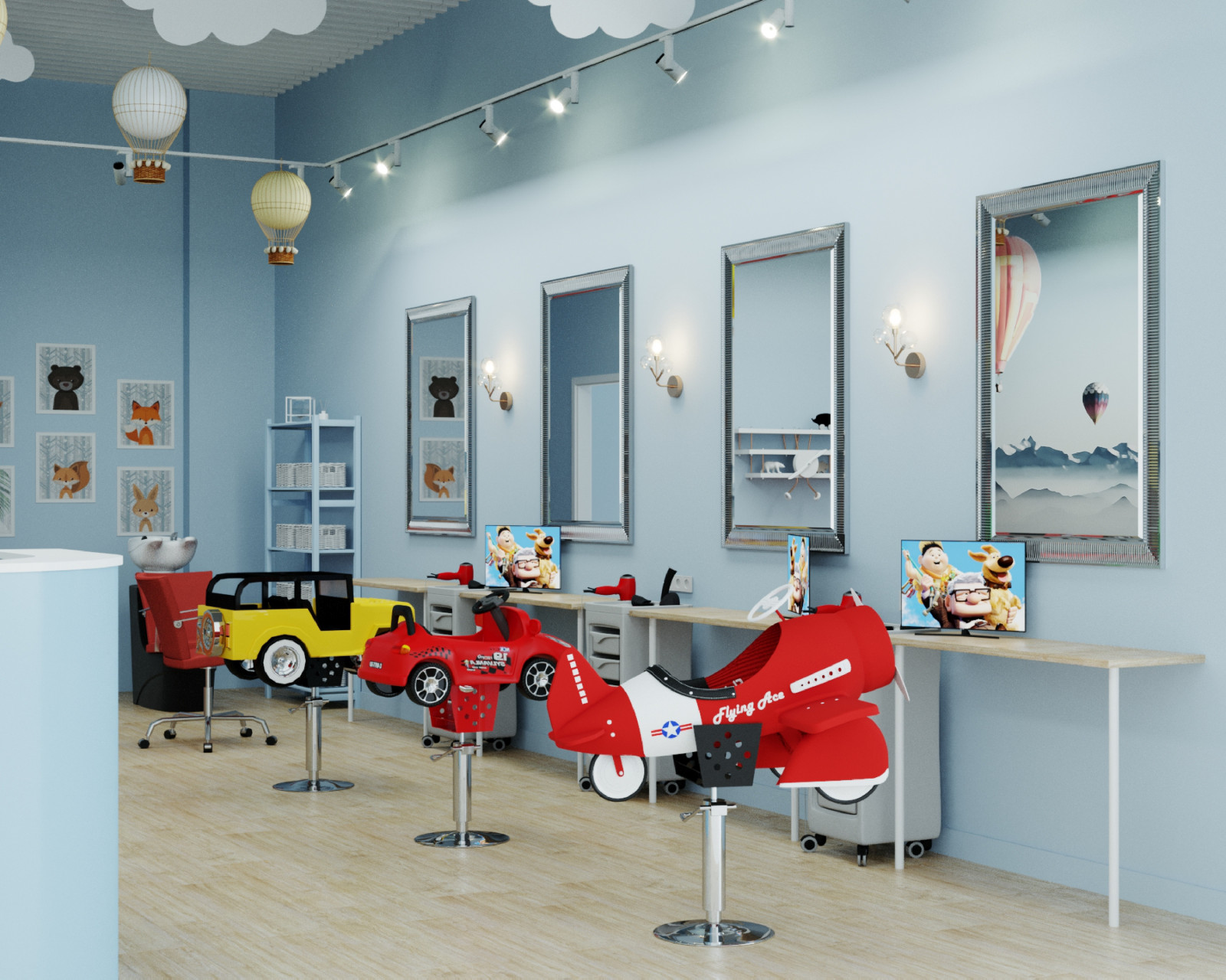 Обложка проекта: Дизайн детского салона красоты   "Букля"