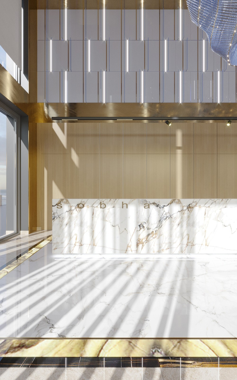 Residential Reception Lobby Design in Dubai