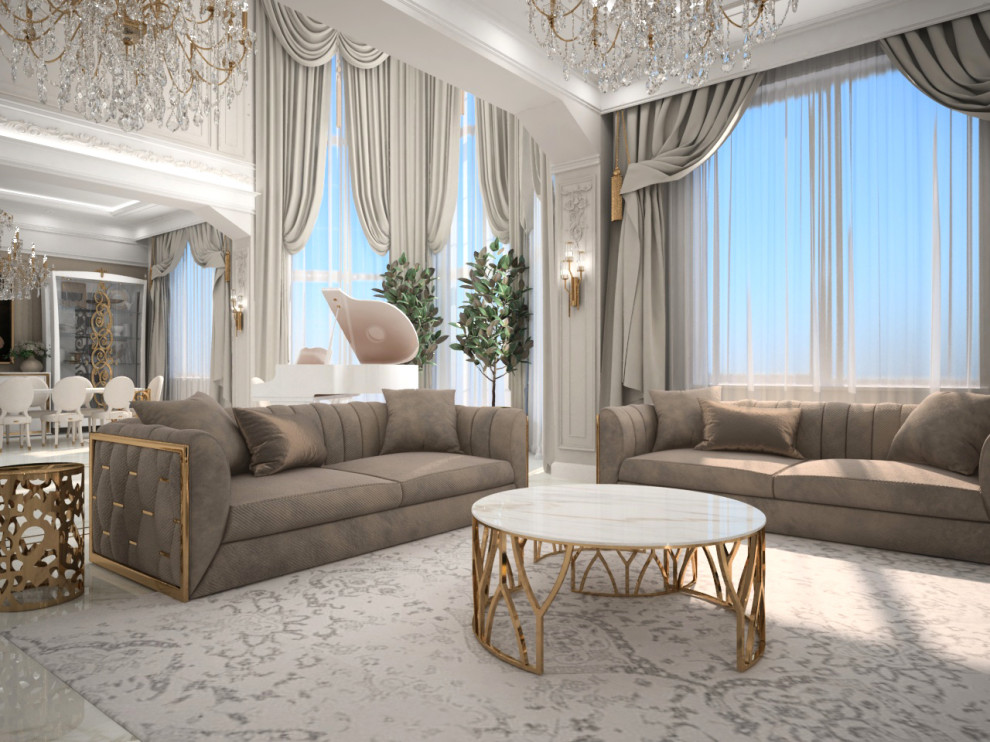 Классический дизайн коттеджа г. Пенза