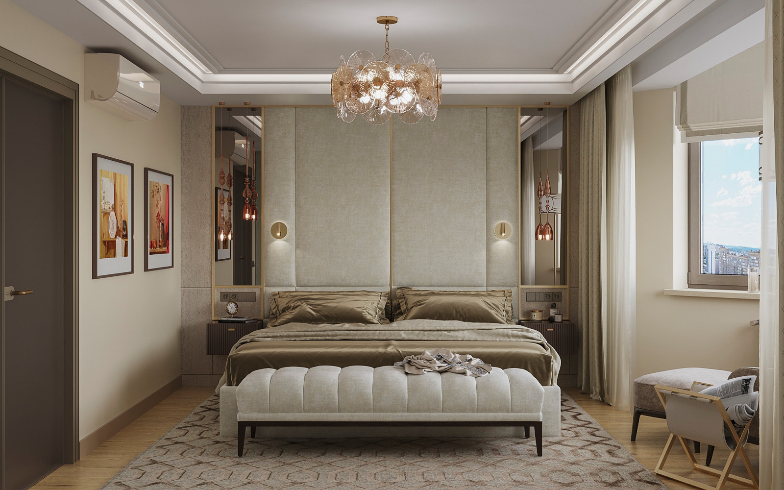 Кашемир беж. Квартира 130 кв.м. на Зоологической ул.