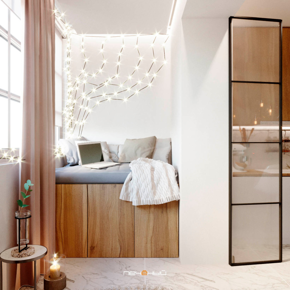 Современная трёшка с крутой гостиной и спальней