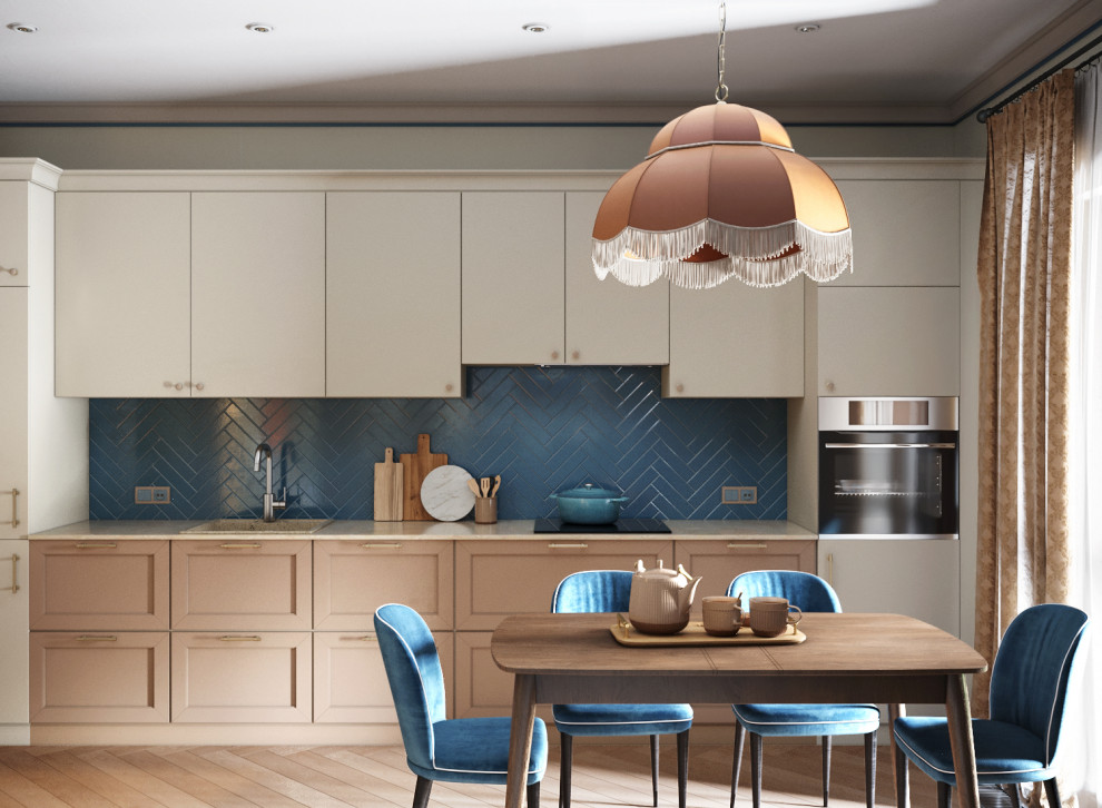 Квартира в голубых оттенках