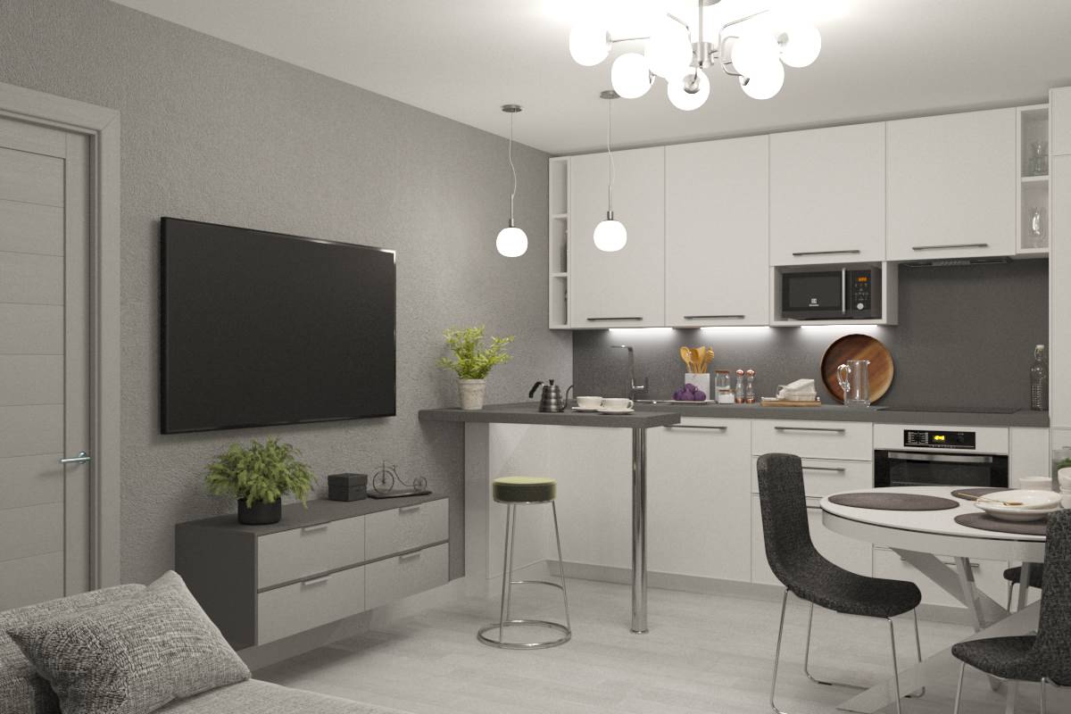 кухня-гостиная