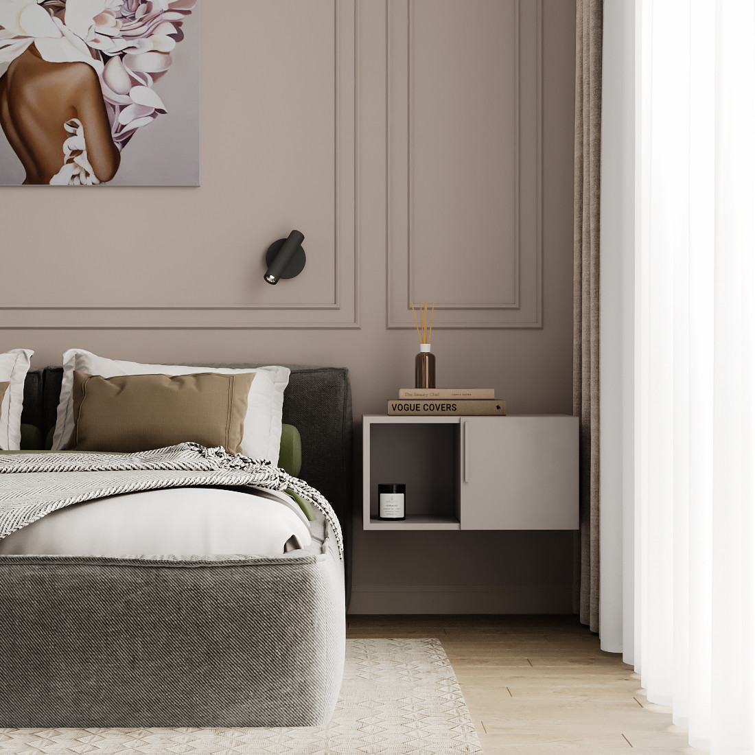 Спальня неоклассика.