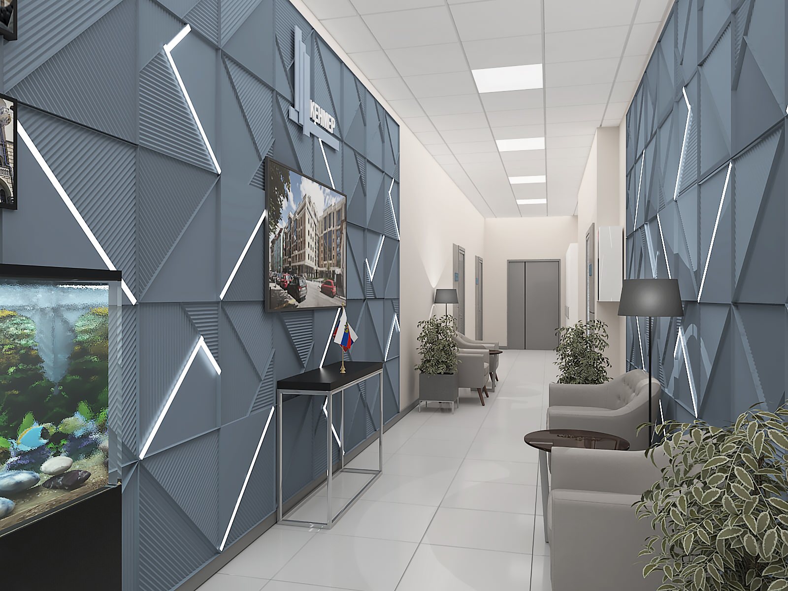 г.Москва, интерьер Офиса, м.Алексеевская