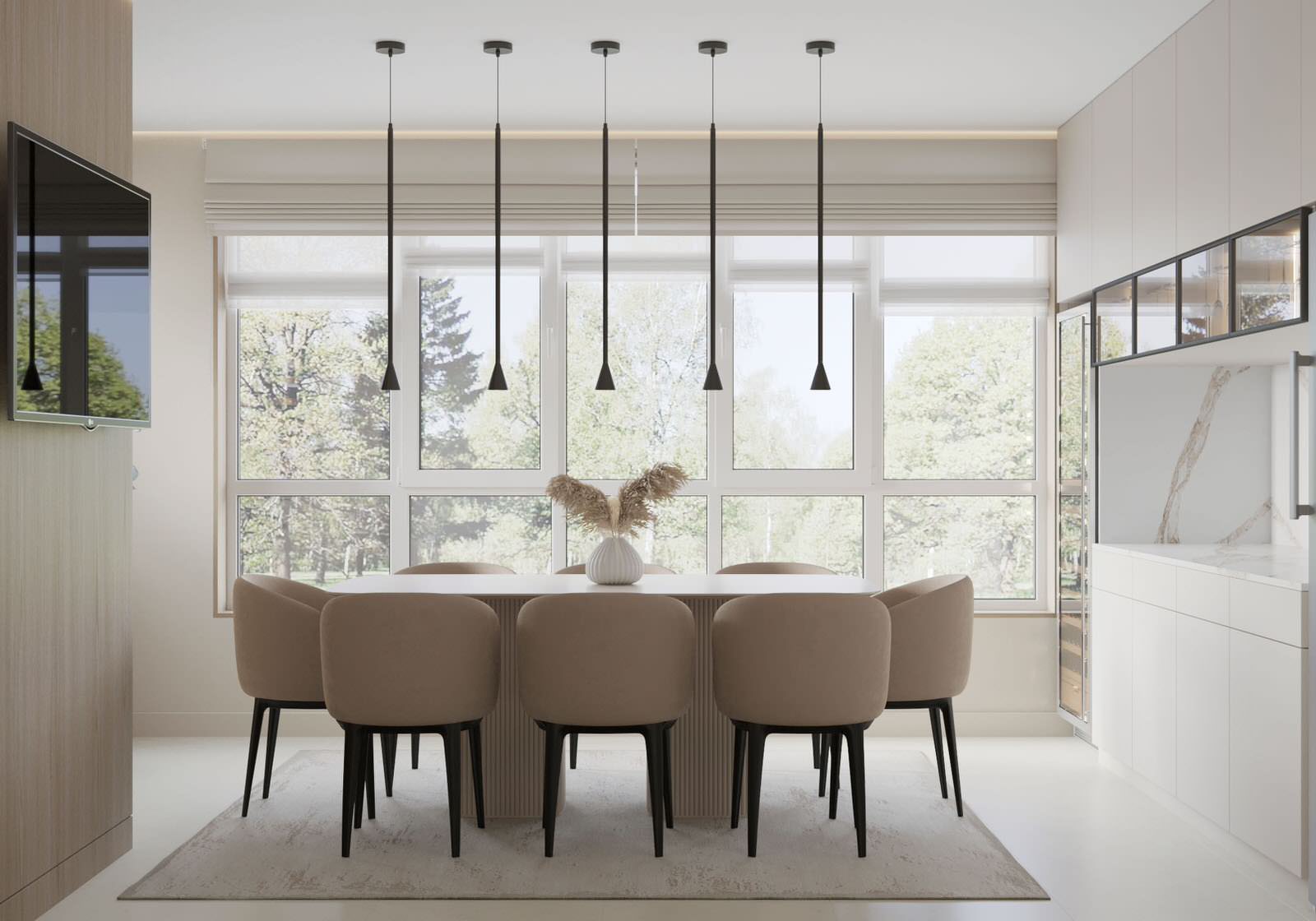 Дизайн-проект интерьера кухни в загородном доме