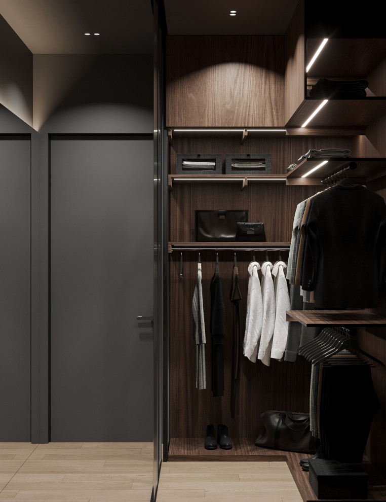 Темный минимализм в коттедже