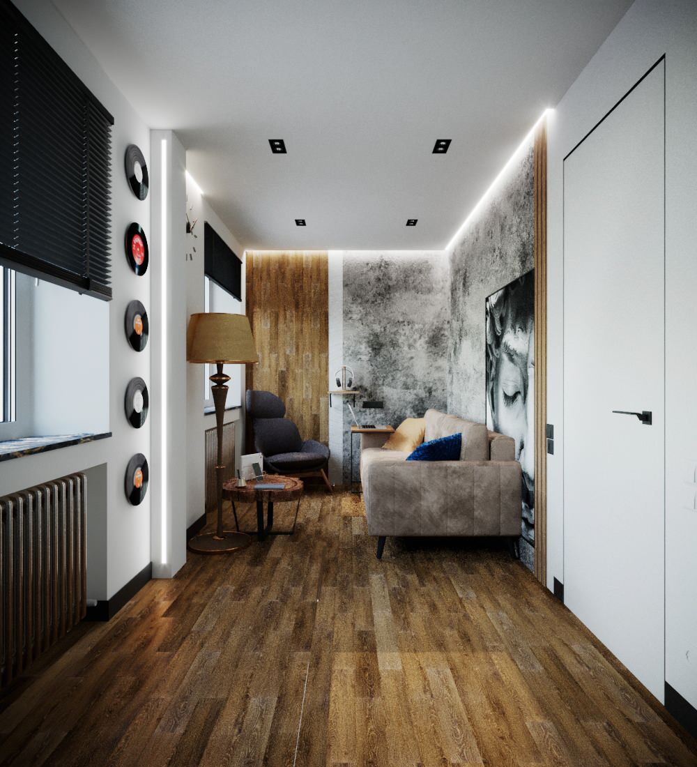 Обложка проекта: Проект комнаты для отдыха в центре города Екатеринбурга