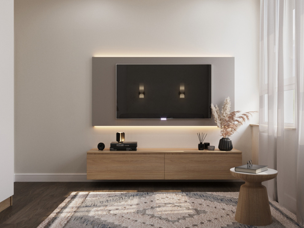 Обложка проекта: Гостевая комната в скандинавском стиле в ЖК "Скандинавия" Москва