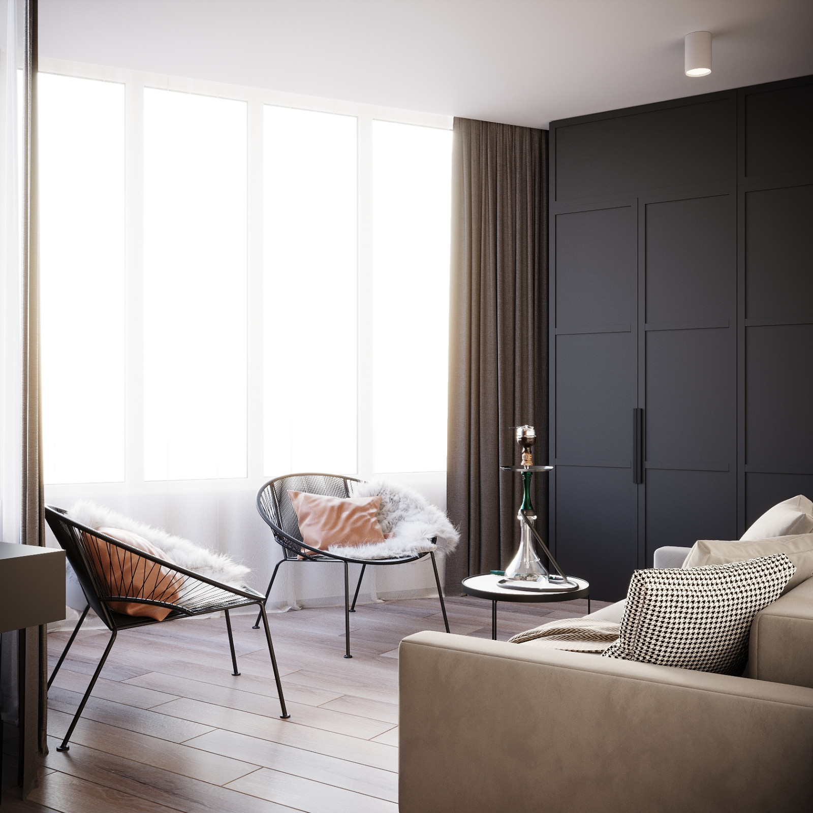 Интерьер трехкомнатной квартиры в стиле Неоклассика