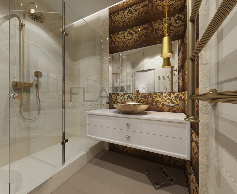 Проект 2х комнатной квартиры в  стиле арт-нуво