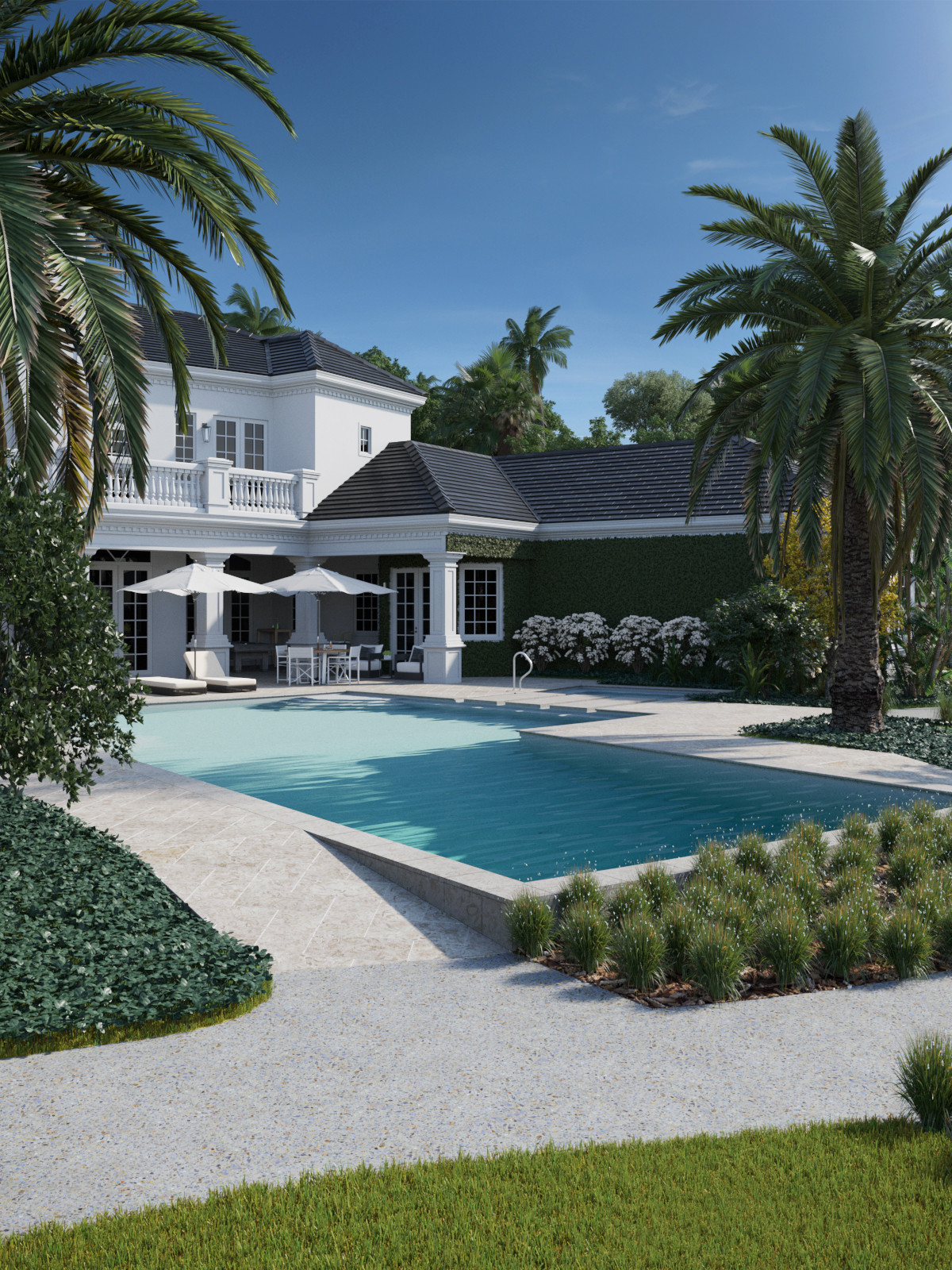 M Residence. Backyard