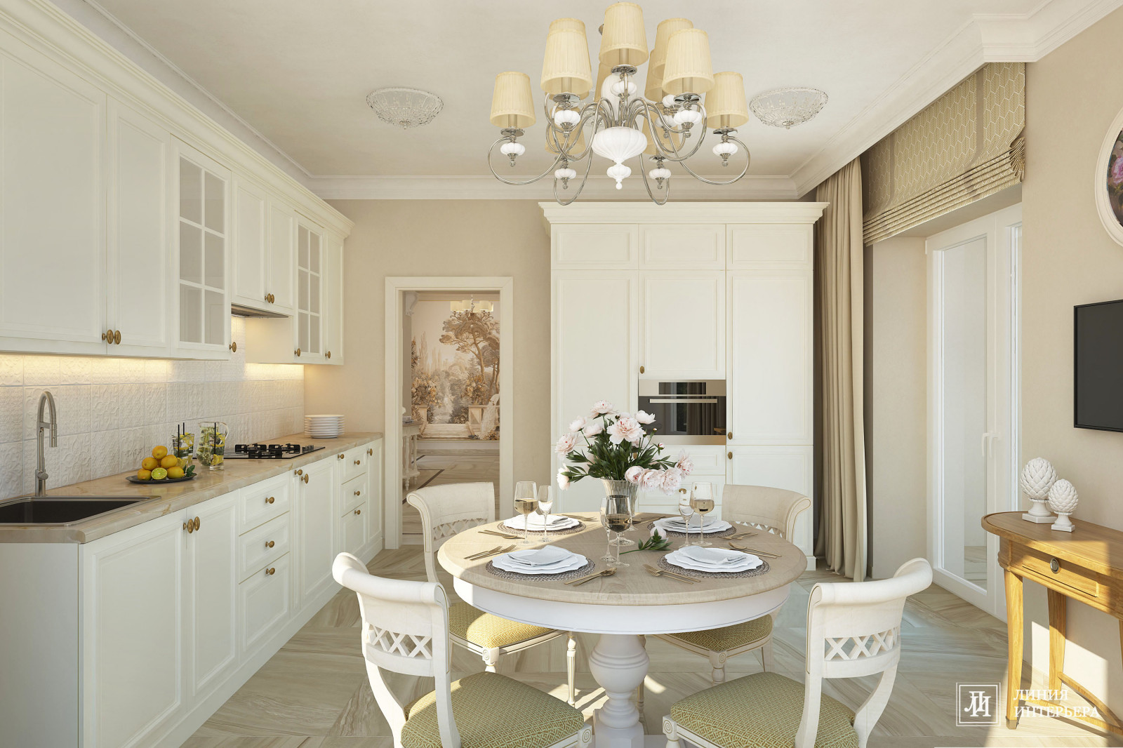 Загородный Дом в Подмосковье, классический интерьер