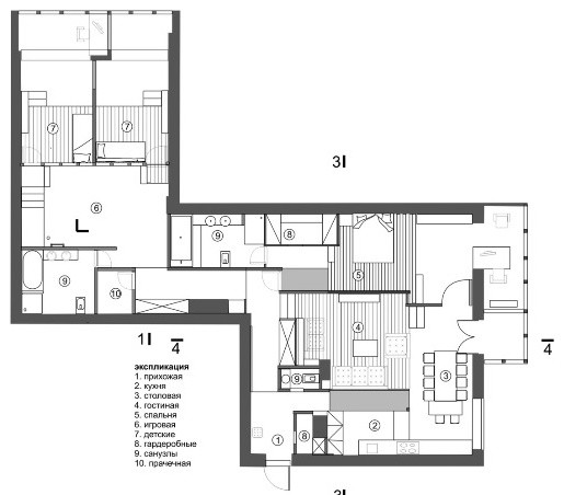 Houzz тур: Квартира, в которой буква Z организует пространство