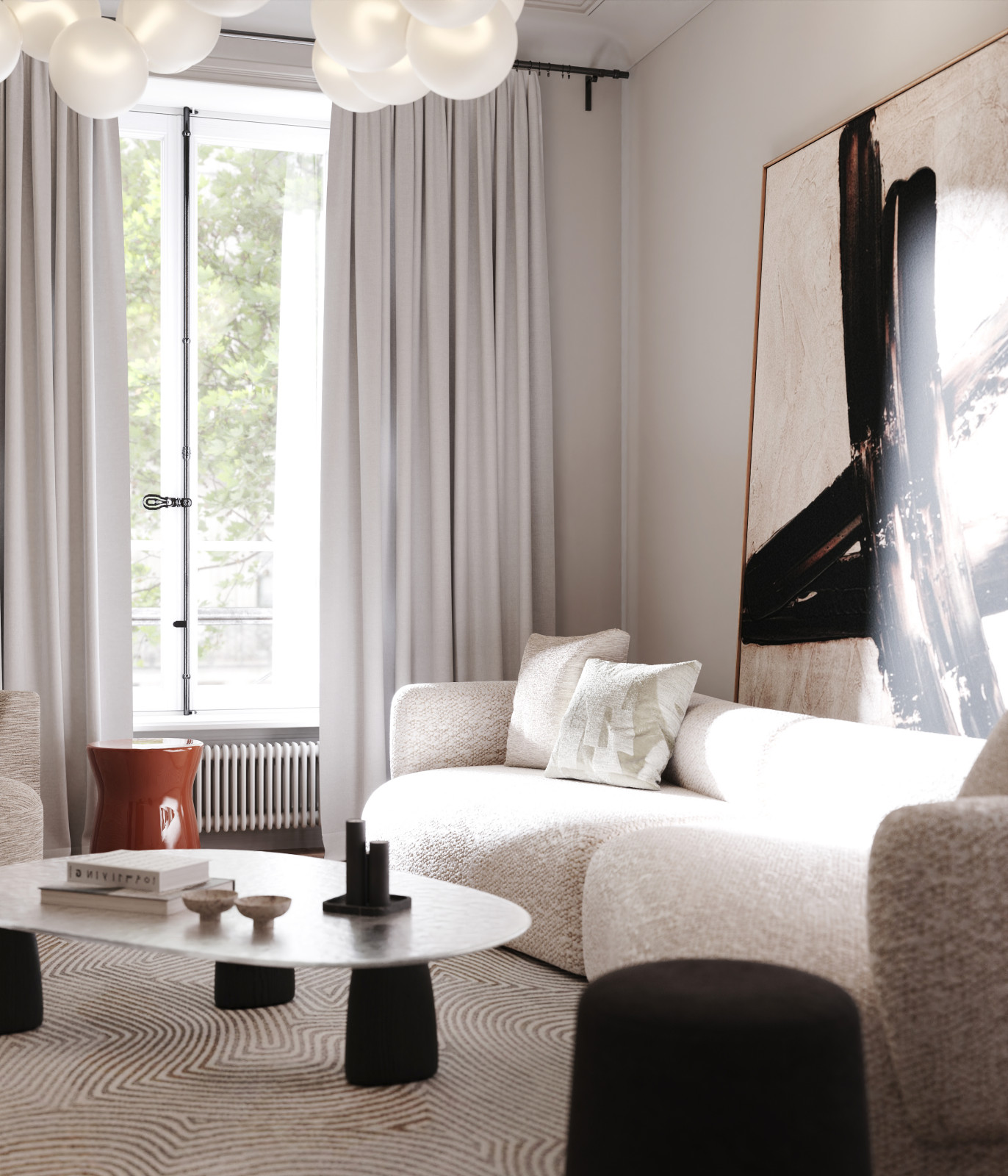 Projet d'intérieurs d'un appartement à Paris