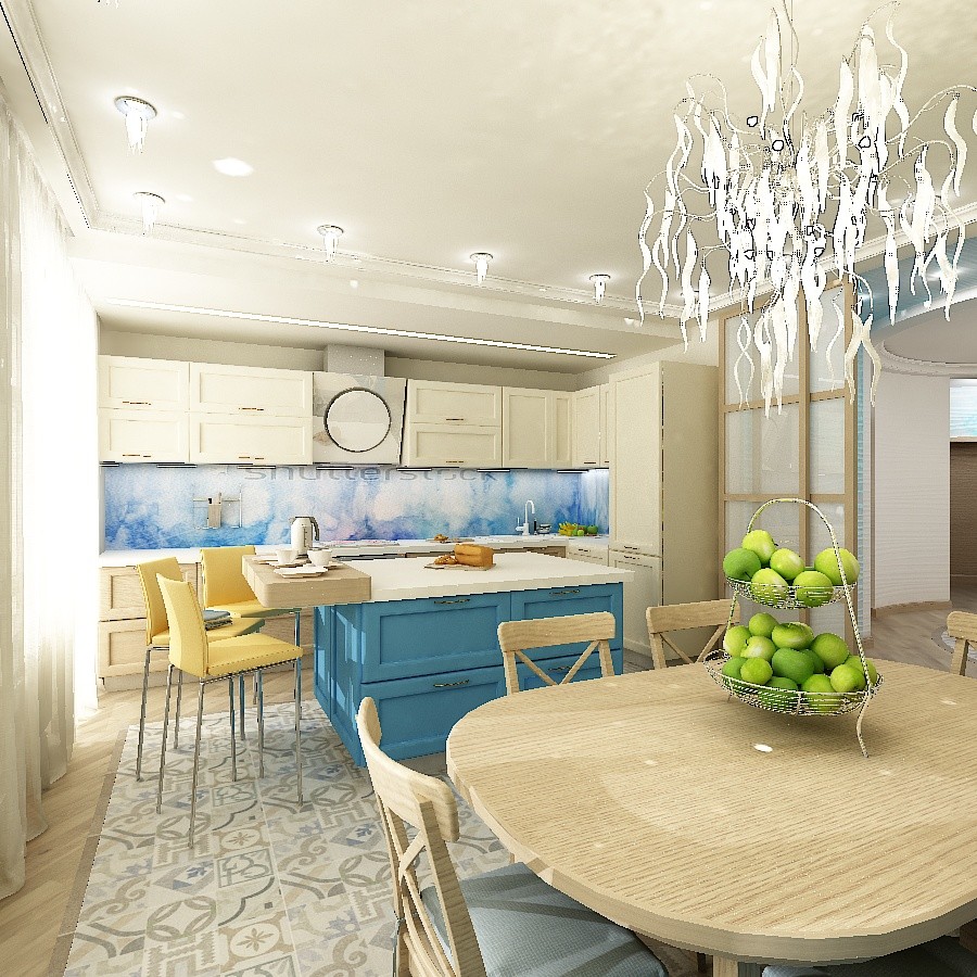 Прихожая в стиле "Фьюжин"