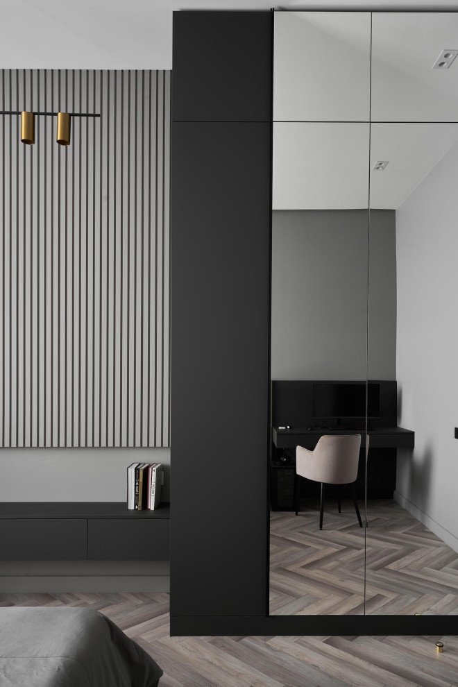 Дизайн проект квартиры 180м2  ЖК "Бульварный  переулок ". Спальная Сына