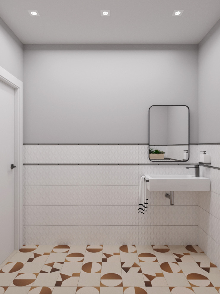 Дизайн раздельного санузла в квартире 70м2, г. Нефтеюганск