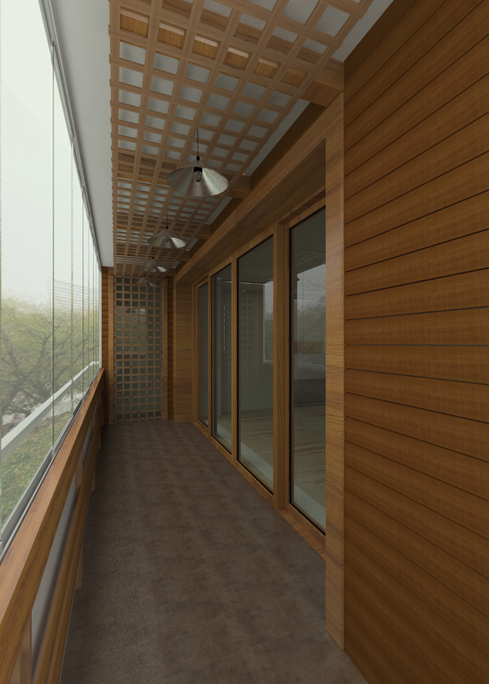 Отделка балкона на Шмитовском