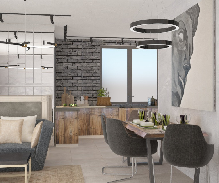 Кухня - гостиная 3