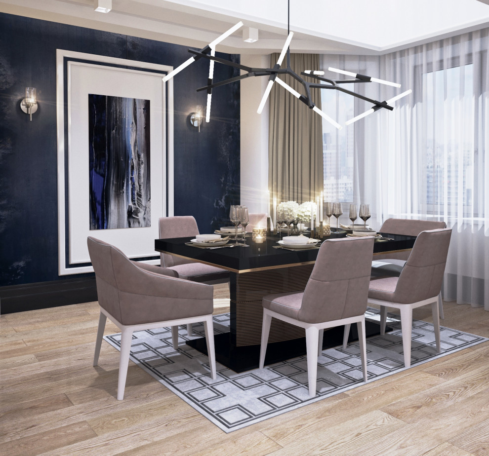 Завершенный проект квартиры на улице Турку, Санкт-Петербург, 140 м.кв.