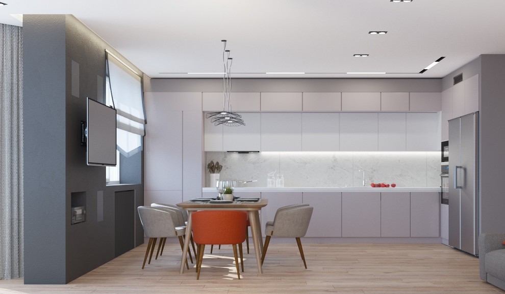 Дизайн проект в ЖК Ясный  3 к кв 107 м2 для молодой семьи