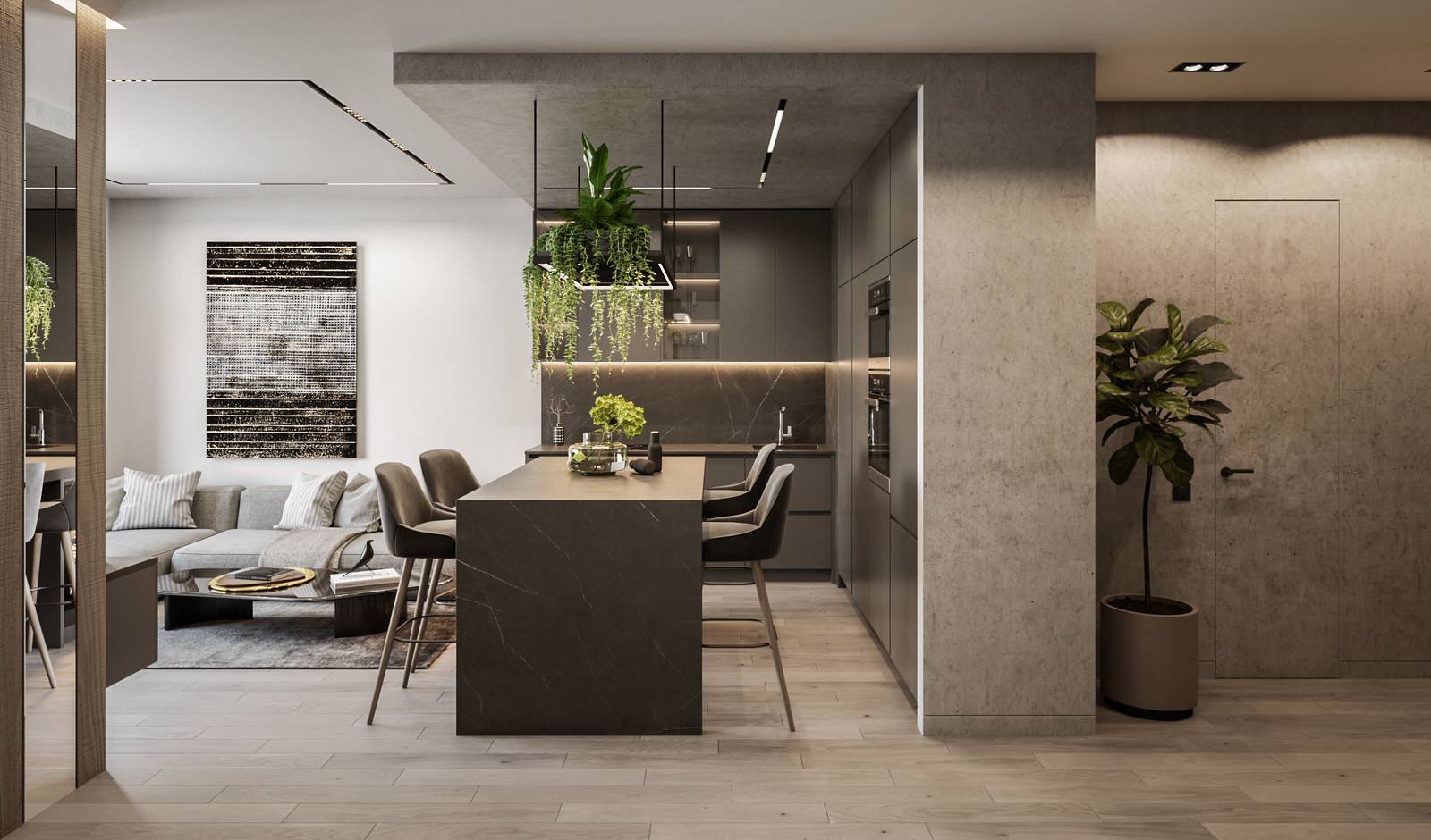 Дизайн-проект квартиры в ЖК Headliner 2